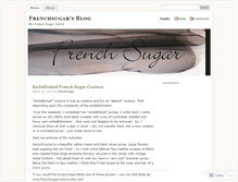 Tablet Screenshot of frenchsugar.wordpress.com