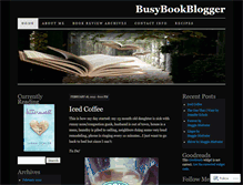 Tablet Screenshot of busybookblogger.wordpress.com