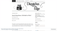 Desktop Screenshot of dispatchesfromtheedgeblog.wordpress.com
