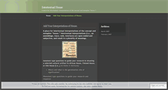 Desktop Screenshot of interhouse.wordpress.com