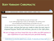 Tablet Screenshot of bodyharmonychiro.wordpress.com