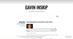 Desktop Screenshot of gavininskip.wordpress.com