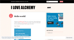 Desktop Screenshot of ilovealchemy.wordpress.com