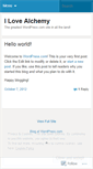 Mobile Screenshot of ilovealchemy.wordpress.com