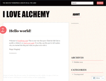 Tablet Screenshot of ilovealchemy.wordpress.com