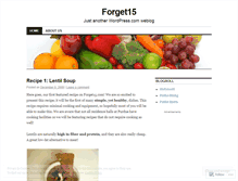 Tablet Screenshot of forget15.wordpress.com