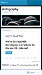 Mobile Screenshot of antographer.wordpress.com