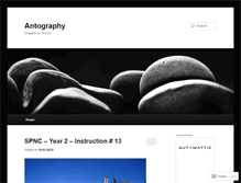Tablet Screenshot of antographer.wordpress.com