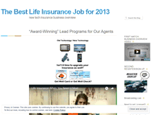 Tablet Screenshot of lifeinsurancejob.wordpress.com