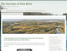 Tablet Screenshot of barclayspineriver.wordpress.com