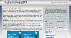 Desktop Screenshot of cloudcomputingbpos.wordpress.com