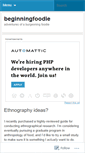 Mobile Screenshot of beginningfoodie.wordpress.com