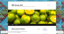 Desktop Screenshot of milkhoneyarak.wordpress.com