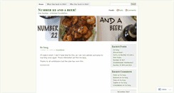 Desktop Screenshot of 22andabeer.wordpress.com
