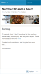Mobile Screenshot of 22andabeer.wordpress.com