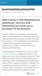 Mobile Screenshot of businesstobusinesslist.wordpress.com