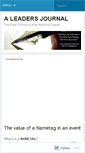 Mobile Screenshot of aleadersjournal.wordpress.com