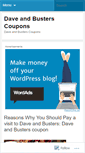 Mobile Screenshot of daveandbusterscoupons.wordpress.com