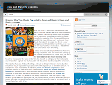 Tablet Screenshot of daveandbusterscoupons.wordpress.com