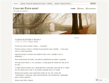 Tablet Screenshot of casadopato.wordpress.com