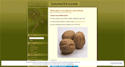 Desktop Screenshot of lovingnut.wordpress.com