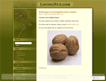 Tablet Screenshot of lovingnut.wordpress.com