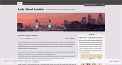 Desktop Screenshot of ladyaboutlondon.wordpress.com