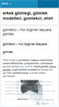 Mobile Screenshot of gomlekci.wordpress.com