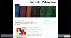 Desktop Screenshot of novemberpublications.wordpress.com