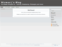 Tablet Screenshot of nizmox.wordpress.com