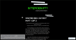 Desktop Screenshot of intergenuity.wordpress.com