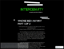 Tablet Screenshot of intergenuity.wordpress.com