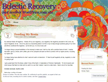 Tablet Screenshot of eclecticrecovery.wordpress.com