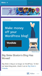 Mobile Screenshot of bigsisterboston.wordpress.com