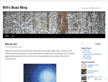 Tablet Screenshot of billsbuzz.wordpress.com