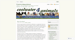 Desktop Screenshot of coolwater4animals.wordpress.com