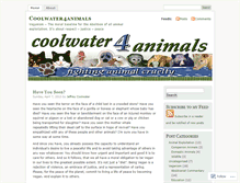 Tablet Screenshot of coolwater4animals.wordpress.com