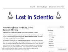 Tablet Screenshot of lostinscientia.wordpress.com