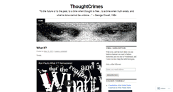 Desktop Screenshot of commitathoughtcrime.wordpress.com