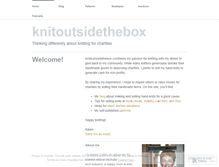 Tablet Screenshot of knitoutsidethebox.wordpress.com