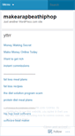 Mobile Screenshot of makearapbeathiphop.wordpress.com