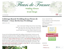 Tablet Screenshot of fleursfrance.wordpress.com