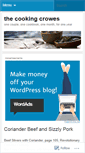 Mobile Screenshot of cookingcrowes.wordpress.com