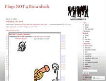 Tablet Screenshot of blogsnot4brownback.wordpress.com