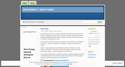 Desktop Screenshot of dragonesdragones.wordpress.com