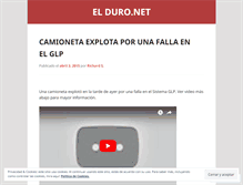 Tablet Screenshot of elduropuntonet.wordpress.com