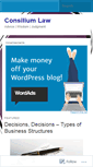 Mobile Screenshot of consiliumlaw.wordpress.com