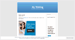 Desktop Screenshot of exporteblogger.wordpress.com