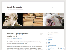 Tablet Screenshot of darwinbookcats.wordpress.com