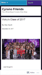 Mobile Screenshot of cyranofriends.wordpress.com
